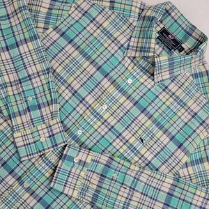 Vineyard Vines Tucker Redside Plaid Slim Long Sleeve L Pastel Button-Down Mens